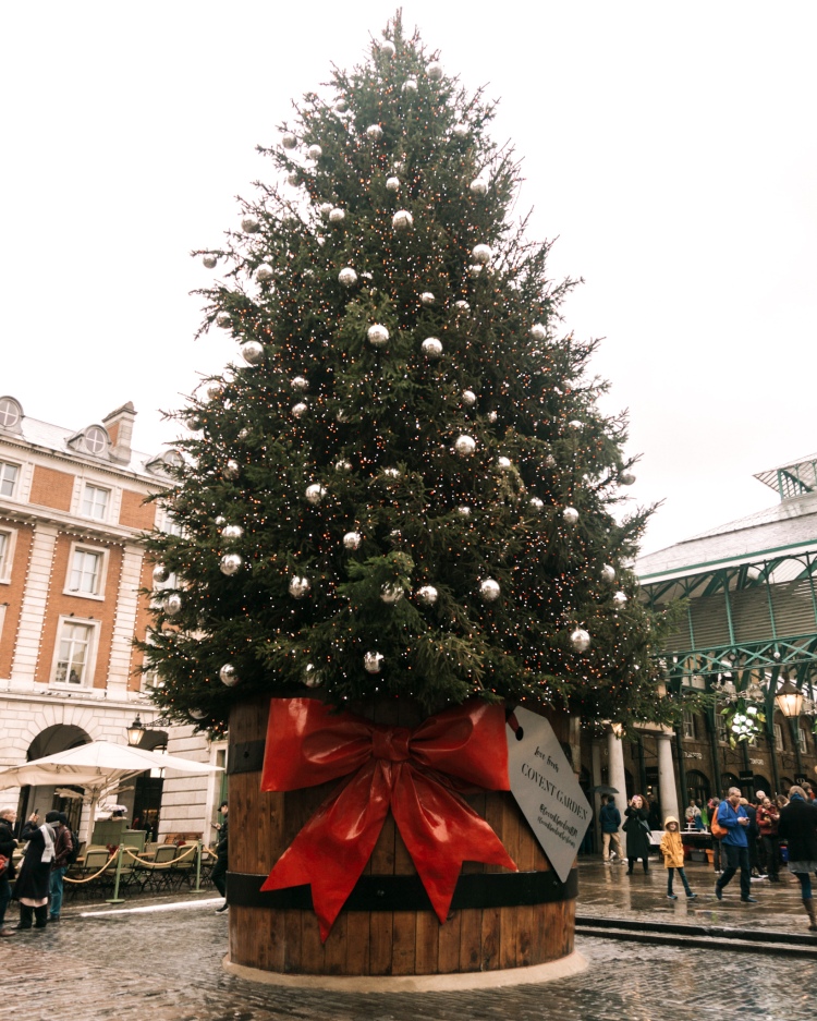 Christmas tree at Covent Garden in London
